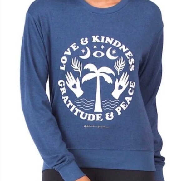 Spiritual Gangster Love & Kindness Gratitude & Peace sweatshirt Size Large - Picture 1 of 7